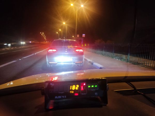 תושב בית לחם נתפס נוהג בכביש 1 במהירות מטורפת