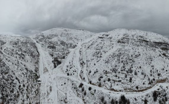 זרימות אדירות, הצפות ושלג בחרמון. צפו בתיעוד הסערה