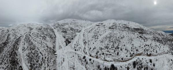 זרימות אדירות, הצפות ושלג בחרמון. צפו בתיעוד הסערה