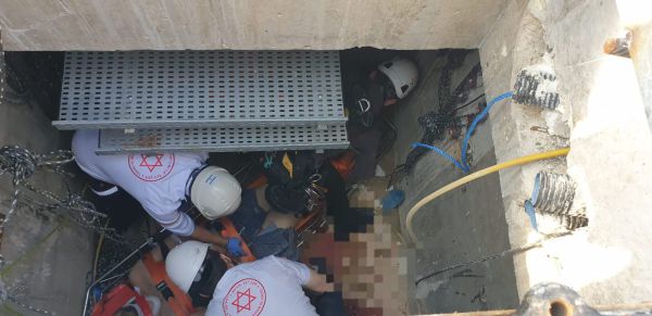 פועל חולץ אחרי שנפל לבור בירושלים, מצבו בינוני