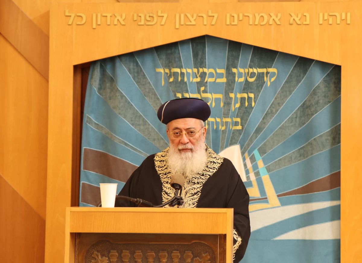 הרב עמאר: "החזרה הזו היא רק התחלה"