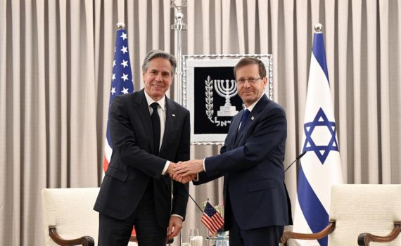 אחרי ההצהרה עם נתניהו: בלינקן והרצוג נפגשו