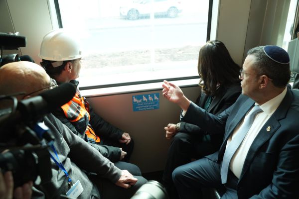 מקטע חדש של הרכבת הקלה בירושלים נפתח לנסיעות הרצה