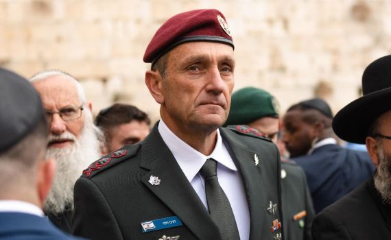 יוצא לדרך: הרמטכ"ל הרצי הלוי במסדר ראשון בקריה