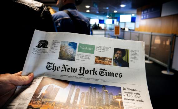 'אגודת ישראל' באמריקה בקמפיין נגד הניו יורק טיימס