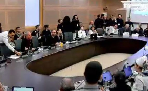 אירוע חריג: פעילי מחאה התפרצו לדיון ועדת חוקה