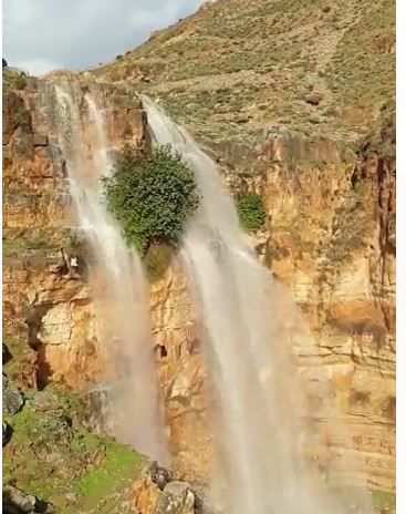 תיעוד מרהיב: מפל רשש בנחל פצאל בבקעת הירדן