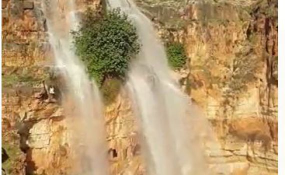 תיעוד מרהיב: מפל רשש בנחל פצאל בבקעת הירדן