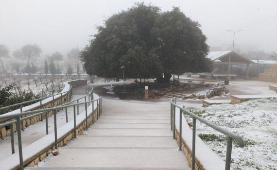 השלג מתקרב לירושלים. צפו