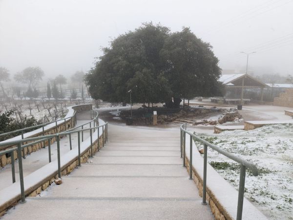 השלג מתקרב לירושלים. צפו