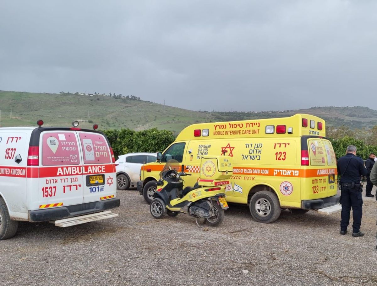 בן 20 נפצע מבלון גז בסחנה מסוק מד"א הוזנק לאירוע