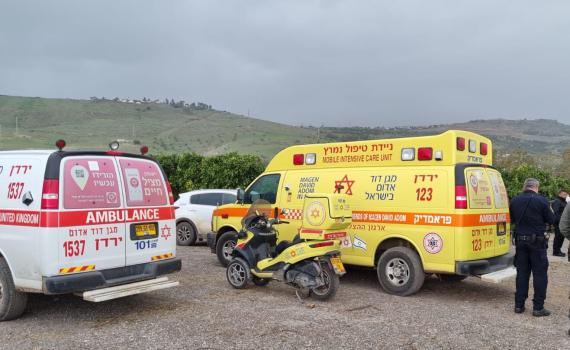 בן 20 נפצע מבלון גז בסחנה מסוק מד"א הוזנק לאירוע