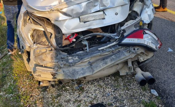 פצוע אנוש בתאונת דרכים קשה בשומרון