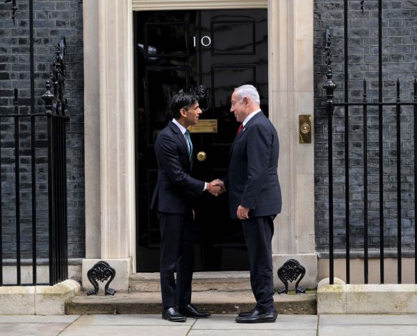 אחרי שבוטלה ההצהרה: תיעוד פגישת נתניהו-סונאק