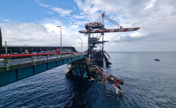 עגורן קרס באשקלון: חיפושים אחר 2 נעדרים