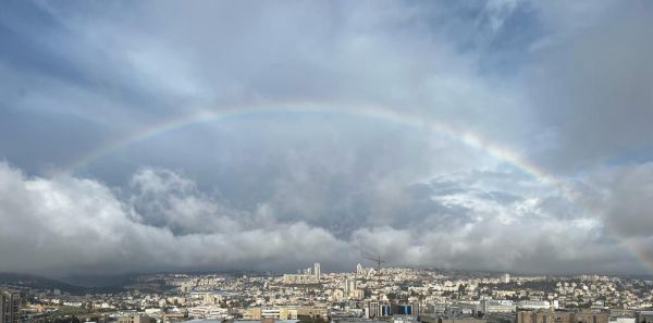 תמונת היום: קשת מלאה מעל ירושלים