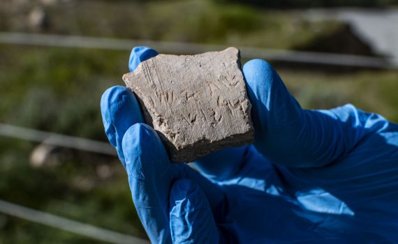 לראשונה בארץ: נחשפה כתובת עם שמו של דריווש