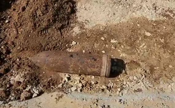 חבלני משטרה הוזעקו בעקבות פגז סמוך לסופרלנד