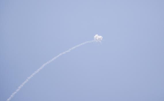 גם בעזה: מטוס קרב יירט כטב"מ מעל שמי הרצועה