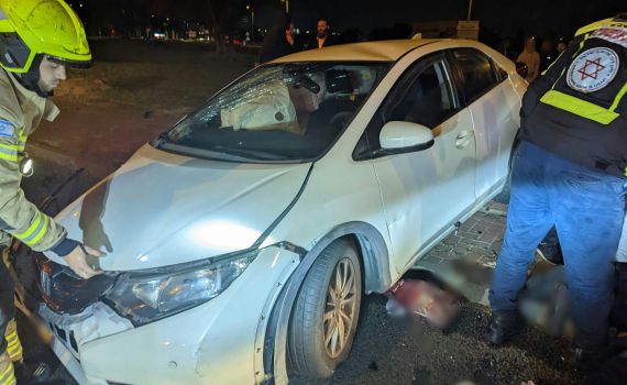 תאונה קשה בצומת בית דגן: פצוע אנוש במקום