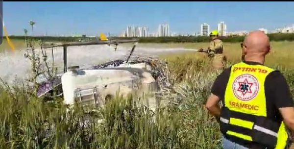 טרגדיה בנתניה: גבר כבן 50 נהרג מהתרסקות מסוק