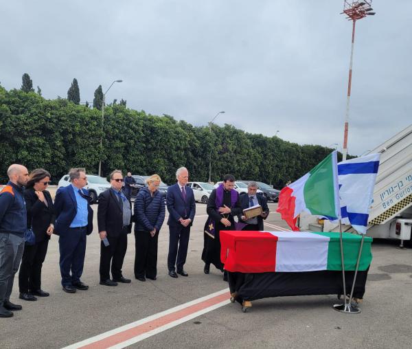 תיעוד: הפרידה מהנרצח האיטלקי בפיגוע