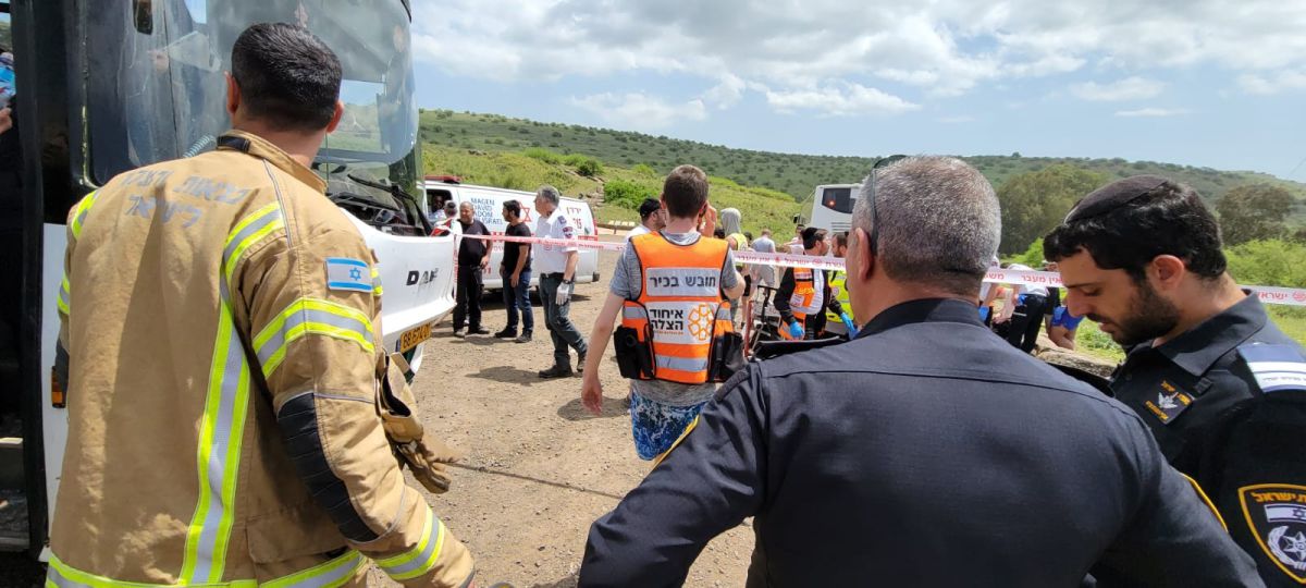 5 הולכי רגל נפצעו מפגיעת אוטובוס בצומת גדות