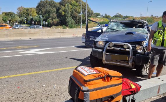 5 פצועים בתאונה בכביש החוף, בהם 2 במצב קשה