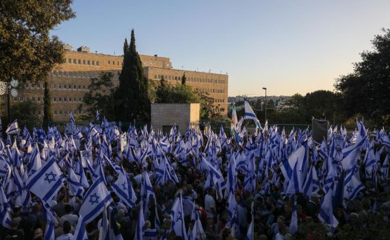 מאות אלפי מפגינים בעד הרפורמה המשפטית