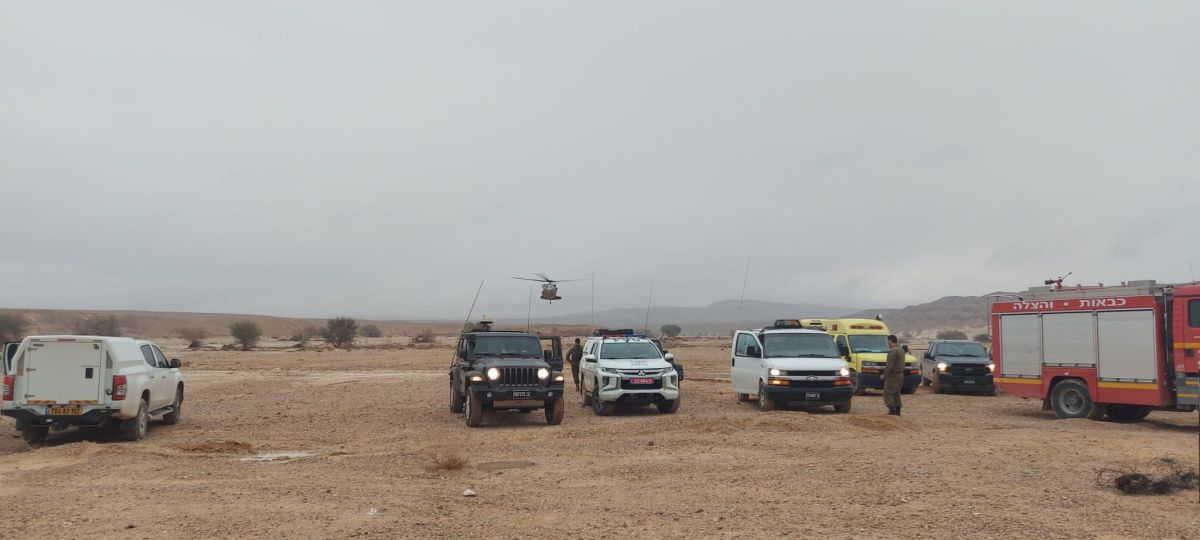 אותרו 2 גופות הנעדרים מהשיטפונות בערבה