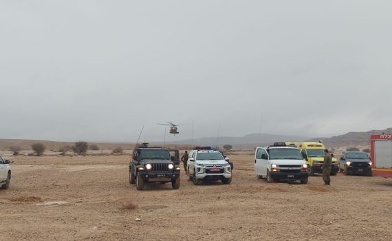 אותרו 2 גופות הנעדרים מהשיטפונות בערבה