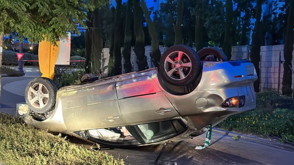 ראשון לציון: בן 30 נהרג בהתהפכות רכב; הנהג נעצר