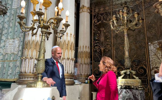 אוחנה פתח בביקור ברומא: "האנטישמיות לא תצליח"