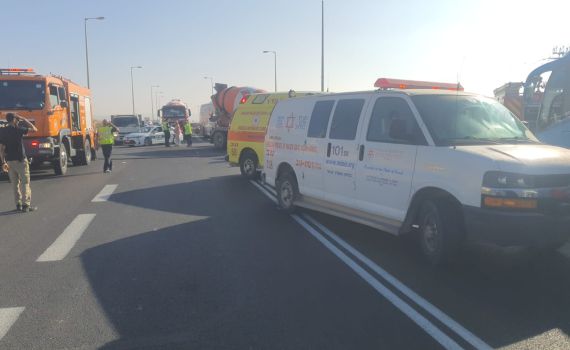 פצוע בינוני בתאונת דרכים בכפר תבור