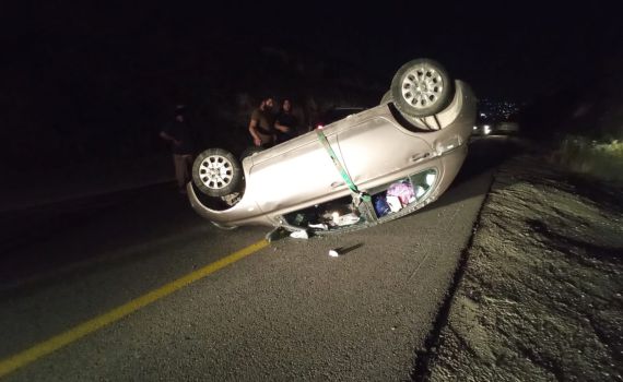 אישה בהיריון התהפכה עם רכבה בפיגוע אבנים בשומרון: "היה יכול להיגמר אחרת"