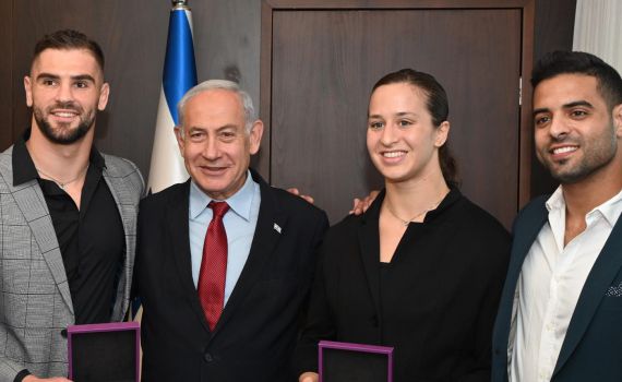 אחרי שזכו במדליות: נבחרת הג'ודו במפגש עם נתניהו