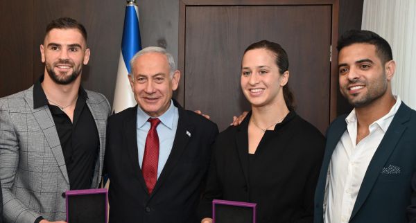 אחרי שזכו במדליות: נבחרת הג'ודו במפגש עם נתניהו