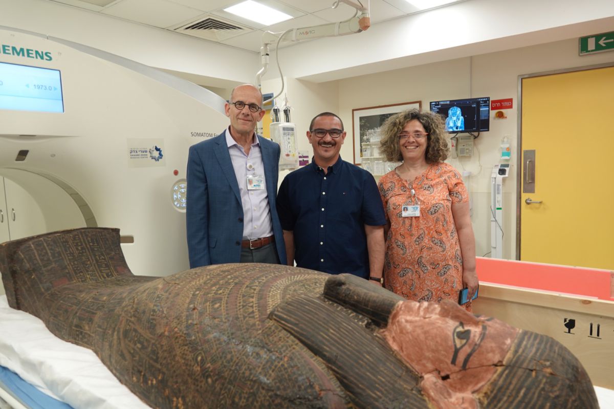 ארונות קבורה מצריים עברו סריקת CT בשערי צדק