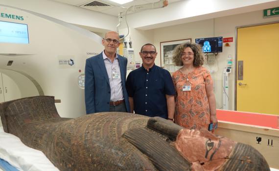 ארונות קבורה מצריים עברו סריקת CT בשערי צדק