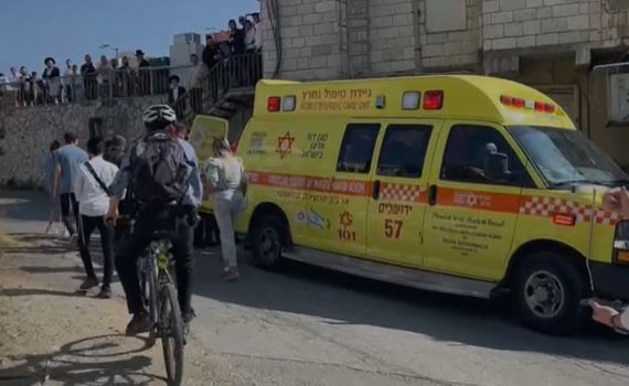 אירוע דקירה בירושלים: אדם אחד פונה לבית החולים