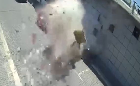 תיעוד דרמטי: תלמידים חלפו במקום שניות לפני הפיצוץ