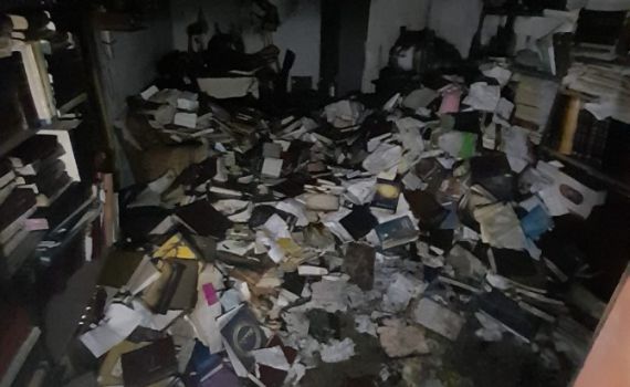 ביתו של הרב הסרוג נשרף כליל: "היה פה נס גדול"