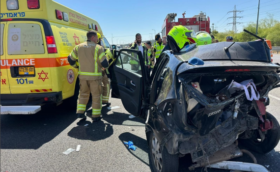 תוך שעה: 10 פצועים בתאונות ביהודה ושומרון