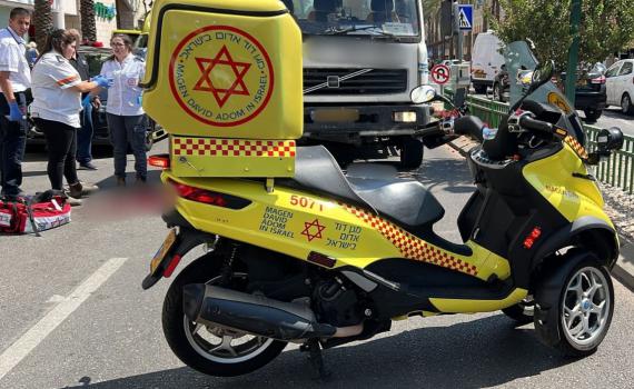 רחובות: רוכב אופנוע כבן 40 החליק ונהרג