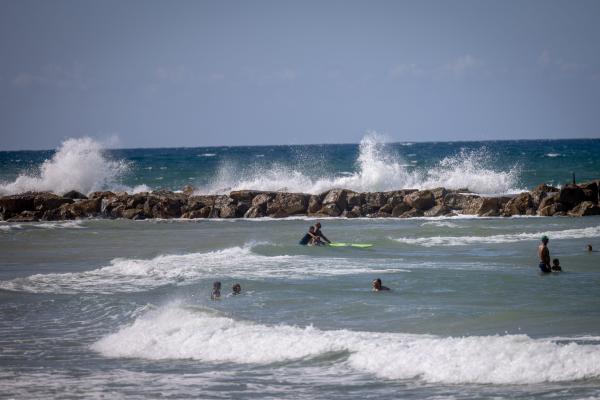 בעקבות הגשמים: אזהרת רחצה בחופים במרכז
