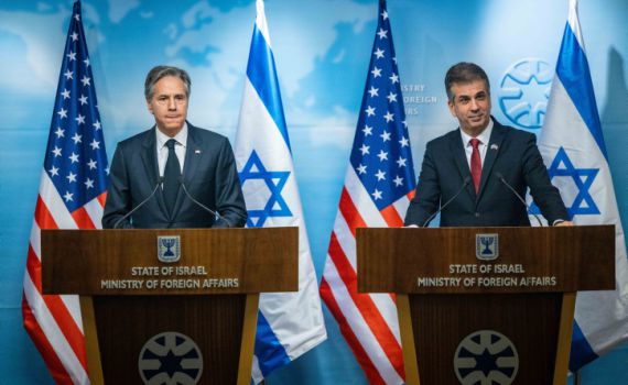 כהן לבלינקן: "איראן עומדת מאחורי ההסלמה ביו"ש"