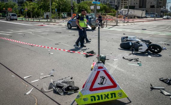 מרדף ברמת גן: שוטרים ירו לעבר רוכב אופנוע שנמלט