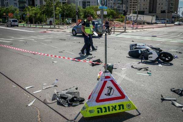 מרדף ברמת גן: שוטרים ירו לעבר רוכב אופנוע שנמלט