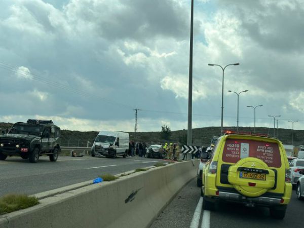 6 פצועים בתאונת דרכים קשה ליד בית חורון