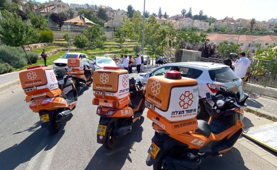 2 פצועים בתאונה בפסגת זאב, בהם אחת במצב קשה